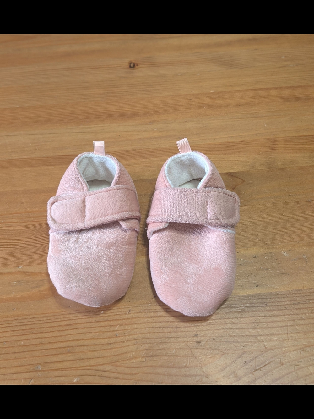 Tag Kids Soft Pink Velcro Bootie Shoes 18-24 M